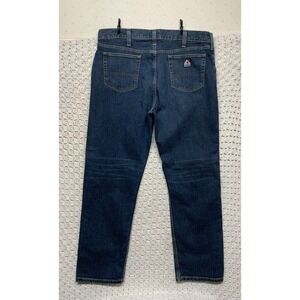 Bulwark FR Jeans Mens 40x32 Blue Denim Flame Resistant Straight Work Cat2 2112